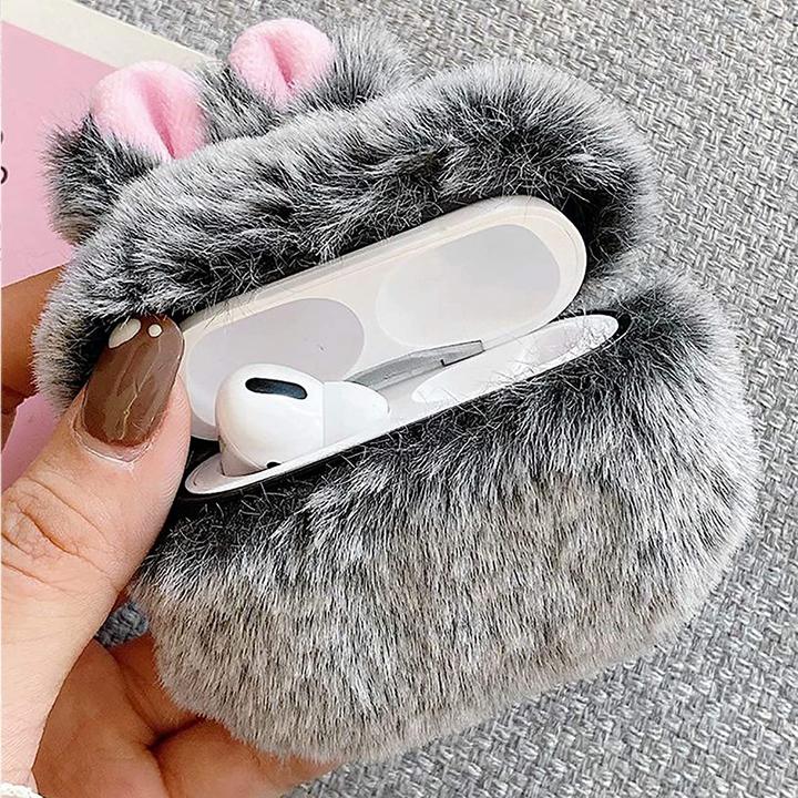 Actual product image PhoneLook Coque Pro Fluffy lapin (Headphone sleeve)