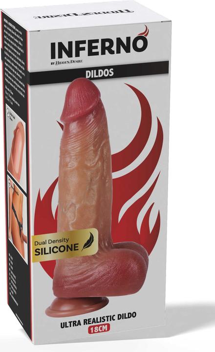 Image du produit Hidden Desire Ultra Realistic Dildo Silicone 18 cm