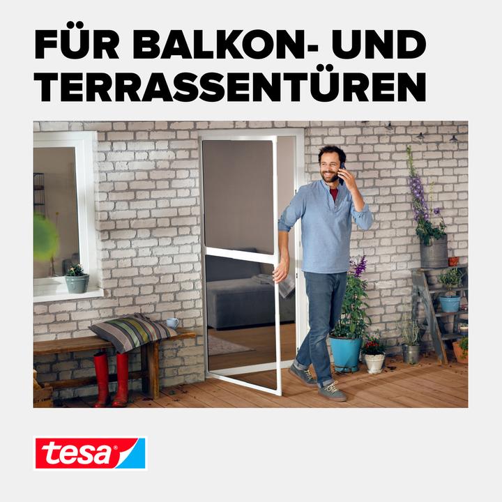 Actual product image tesa FALT insect screen adapter for doors, door clamp for mounting without drilling or screwing