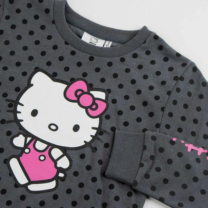 Produktbild Hello Kitty Sweatshirt ohne Kapuze für Mädchen Dunkelgrau (158)