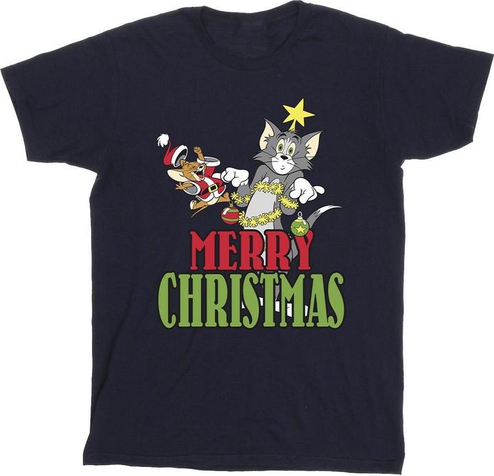 Produktbild Tom & Jerry Merry Christmas Baubles TShirt Jungen (140, 146)