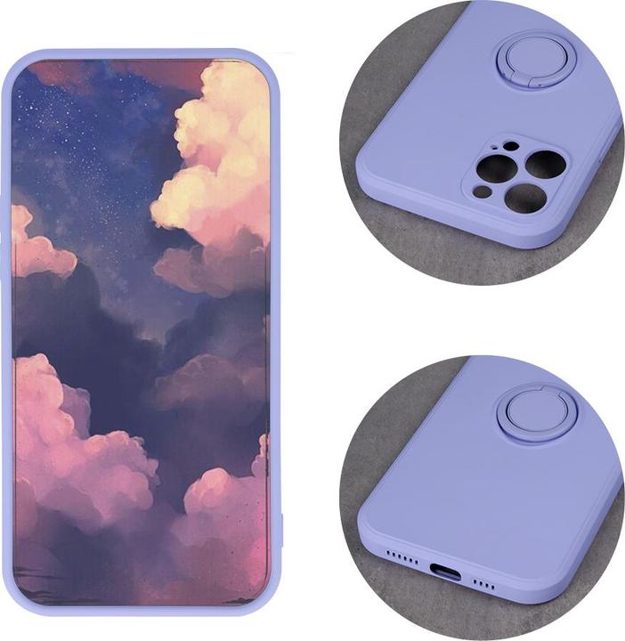 Image du produit OEM Etui Finger Grip pour Xiaomi Redmi 13C 4G violet (Xiaomi Poco C65)
