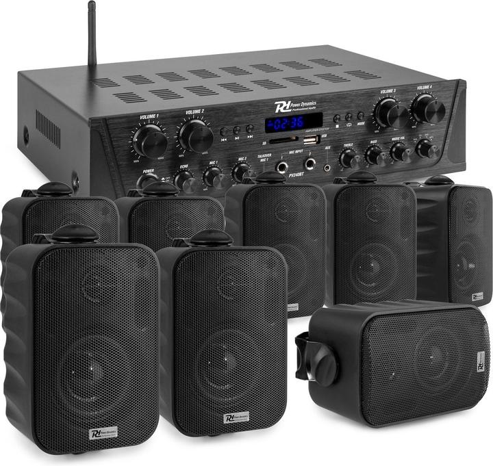 Power Dynamics PV240BT + 8 x BGO30 (Active)