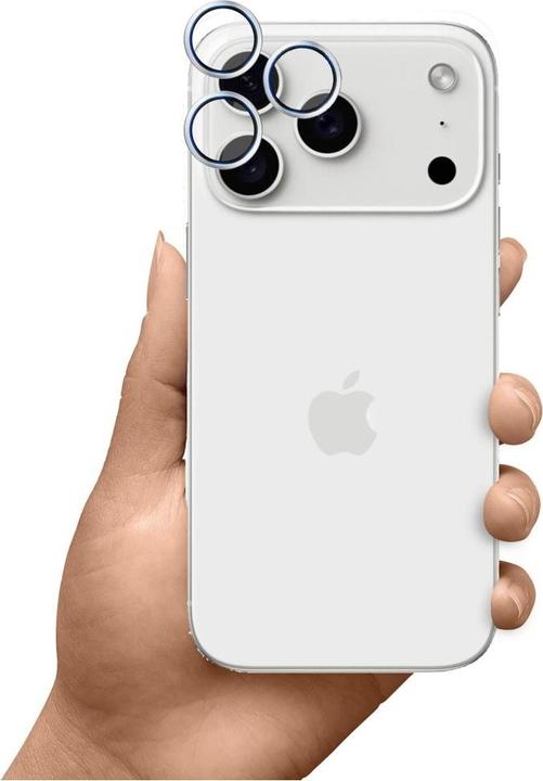 Actual product image 3MK HARDY Lens Protection Pro for Apple iPhone 17 Pro / 17 Pro Max Silver (1 Piece, Apple iPhone 17 Pro Max, Apple iPhone 17 Pro)