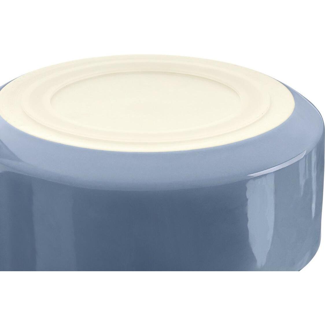 Gamelle En Céramique - Hunter - Osby - 2500 Ml - Bleu Pigeon - Antidérapante Et Durable