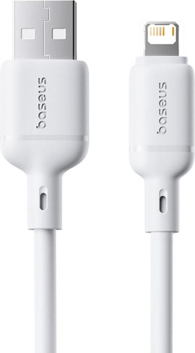 Produktbild Baseus Silky Series Ladekabel USB auf iP 2.4A 2m Weiss (2 m, 12 W)