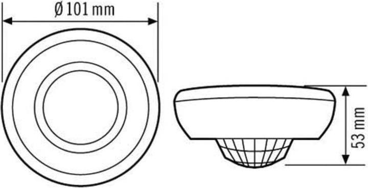 Actual product image Esylux Ceiling motion detectorAP white (12 m)