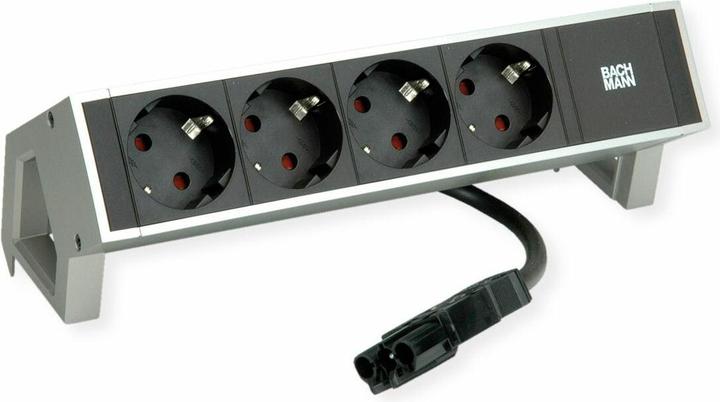 Actual product image Bachmann DESK 2 4x socket outlet white (902.224) (4x, CEE 7/3)