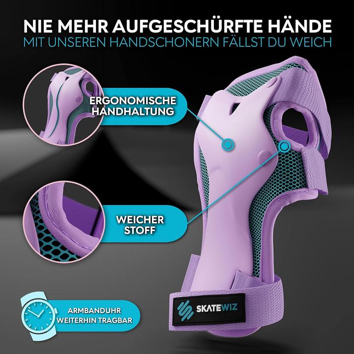 Actual product image Skatewiz Skate protectors (L, Elbow protectors, Wrist protectors, Knee pad, 6 pieces)