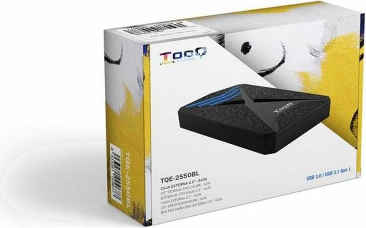 Productafbeelding Tooq Technology TQE-2550BL Opslagschijfbehuizing HDD / SSD Zwart 2,5" (2.5")