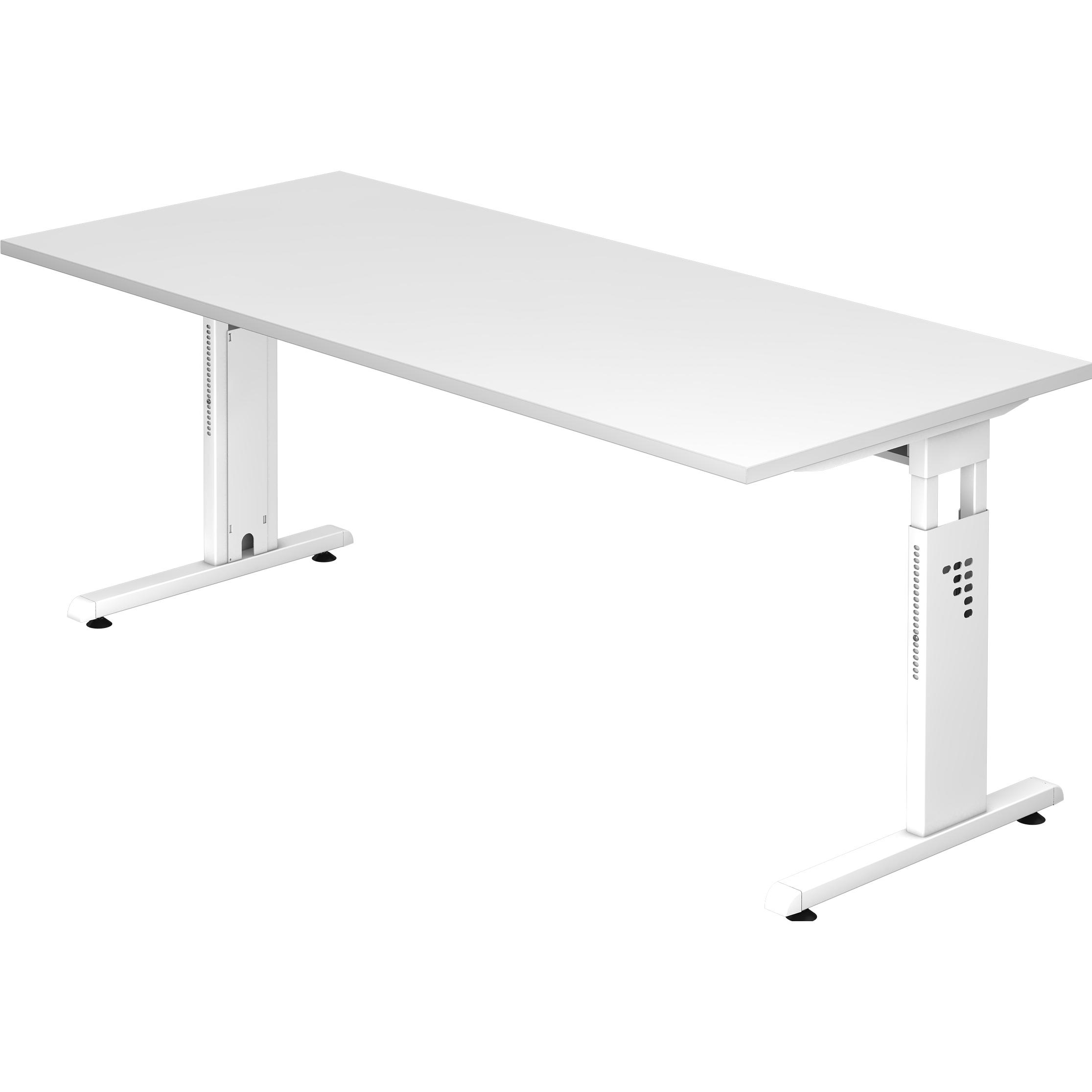 MC, Schreibtisch, MyTable O Schreibtisch mit Gestell Weiss (1800 x 800 x 650 mm)