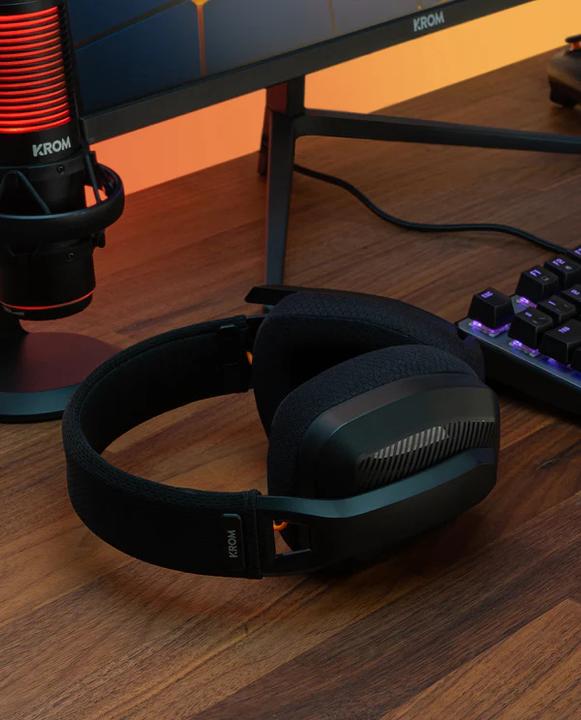 Actual product image Krom Auriculares Gaming Kanji Wireless Negro (Wireless, Cable)