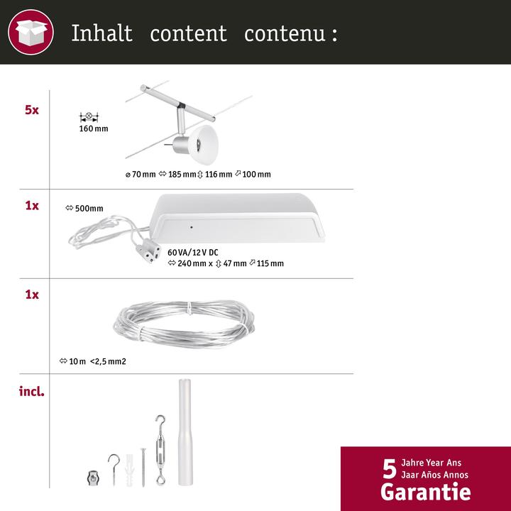 Image du produit Paulmann Système de fil Sheela