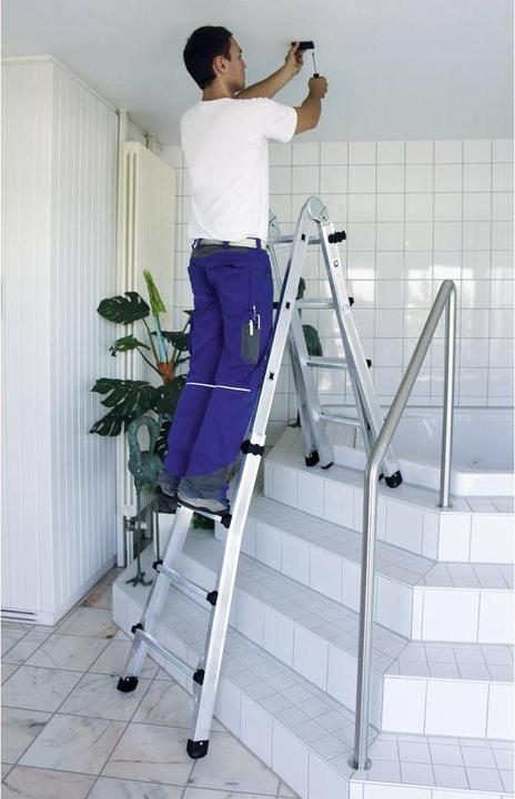 Actual product image Munk Telescopic ladder 4-section without crossbar 4x6 rungs (Telescopic ladder, 640 cm)