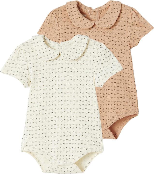 Produktbild Vertbaudet 2er-Pack Baby Bodys Bio-Baumwolle (56)