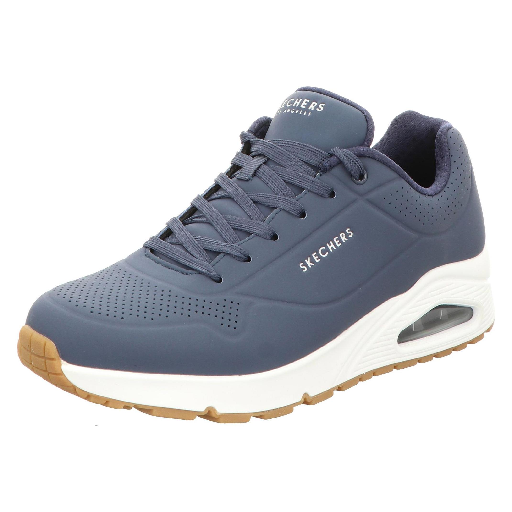 Skechers, Mannen, Sneakers, Veterschoenen, Blauw, (45)
