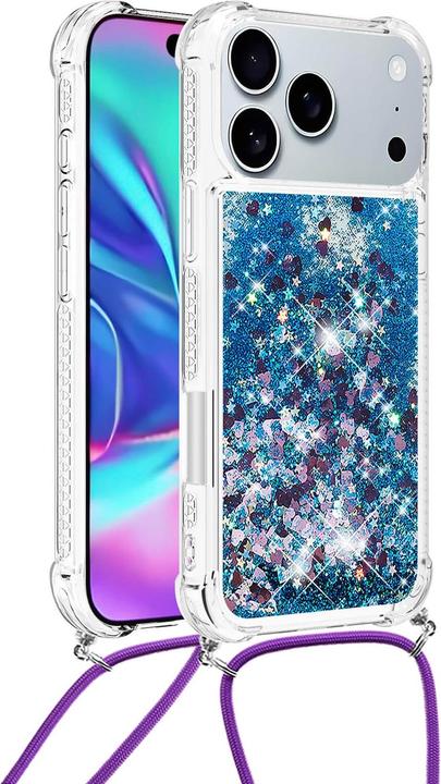Immagine prodotto Cover-Discount iPhone 17 Pro - Glitzer Hülle mit Kordel (Apple iPhone 17 Pro)