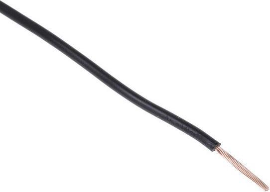 Actual product image RS PRO 2491X black equipment wire,.75sq.mm 100m (100 m)
