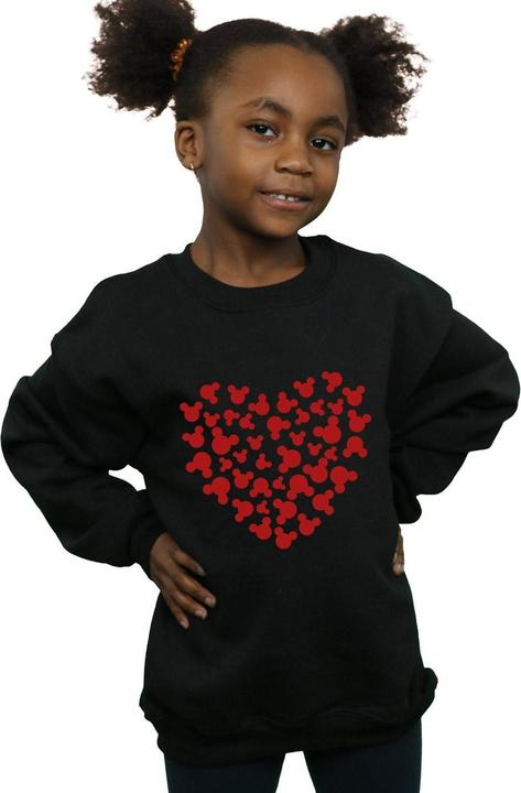 Produktbild Disney Mickey Mouse Heart Silhouette Sweatshirt Mädchen (128)