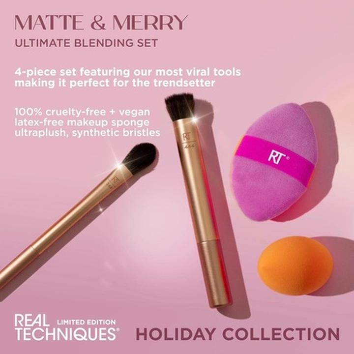 Produktbild Real Techniques Matte & Merry Ultimate Blending Kit 4 Piece Limited Edition