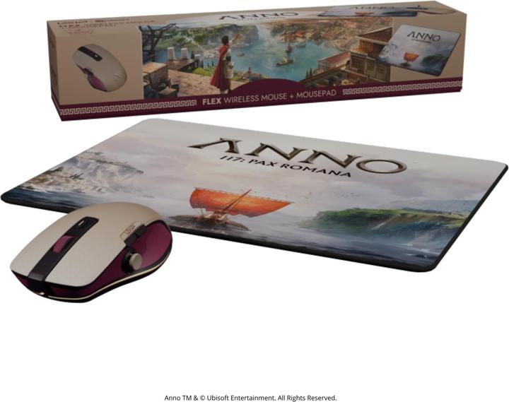 Produktbild Lexip X UBISOFT ANNO 117 Bundle Flex Pro-Air Mouse + Mousepad (Kabellos)