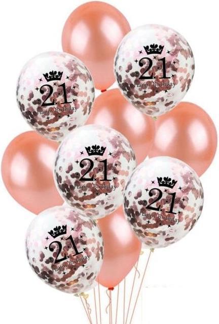 Actual product image MU Style Balloons 21st birthday (1 x)
