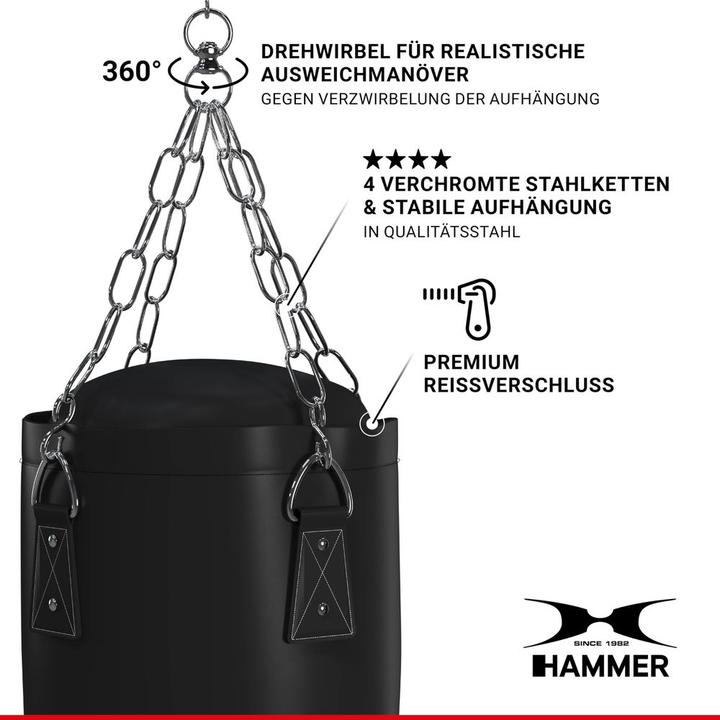 Produktbild Hammer Fitness Black Kick (180 cm, 50 kg)