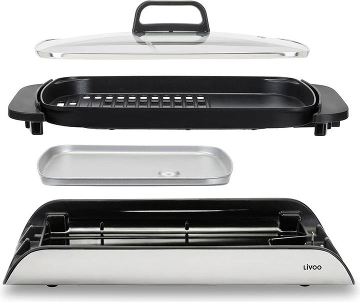 Actual product image Livoo Plancha grill with lid