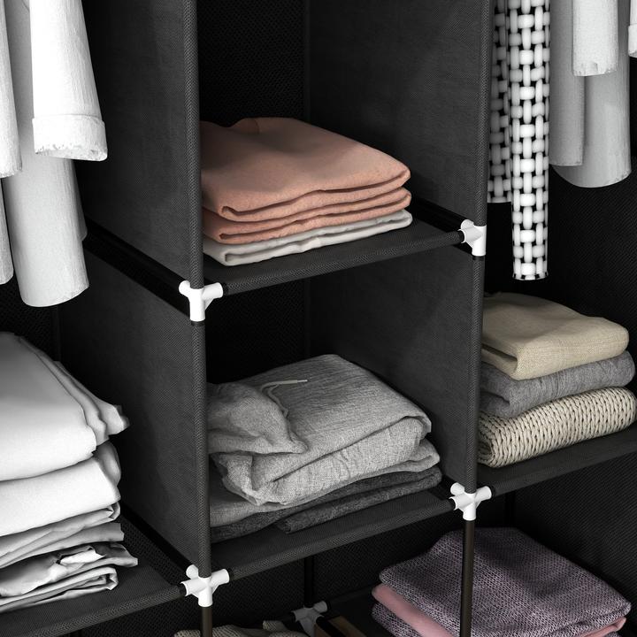 Image du produit Homcom Armoire en tissu avec armoire en tissu (125 x 43 x 162,5 cm)