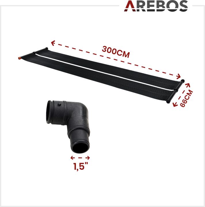 Actual product image Arebos Solar heating