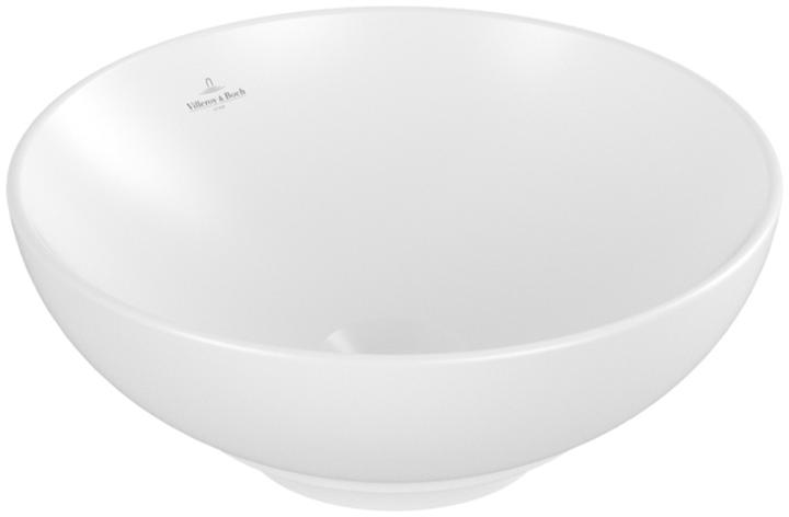 Produktbild Villeroy & Boch V&B Aufsatzwaschtisch LOOP & FRIENDS ohne ÜL d= 380mm stone white C+ (380 mm, 380 mm)