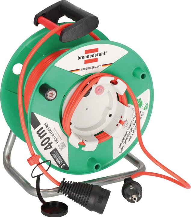 Brennenstuhl 1098560001 Verlängerungskabel 38 m 1 AC-Ausgänge Outdoor Grün (38 m, 1.50 mm²)