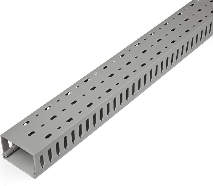 Produktbild StarTech 2m wiring duct - 75x50mm - cable duct with 8mm slots - PVC network cable cover - up to (200 cm)