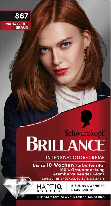 Produktbild Schwarzkopf Brillance Intensiv-Color-Creme (867 Mahagoni-Braun)