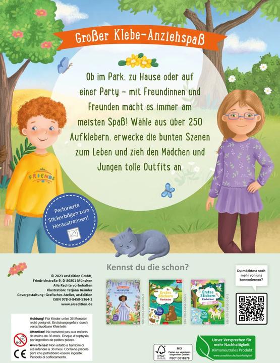 Produktbild Stickerbuch - Anziehpuppen (250 Sticker)