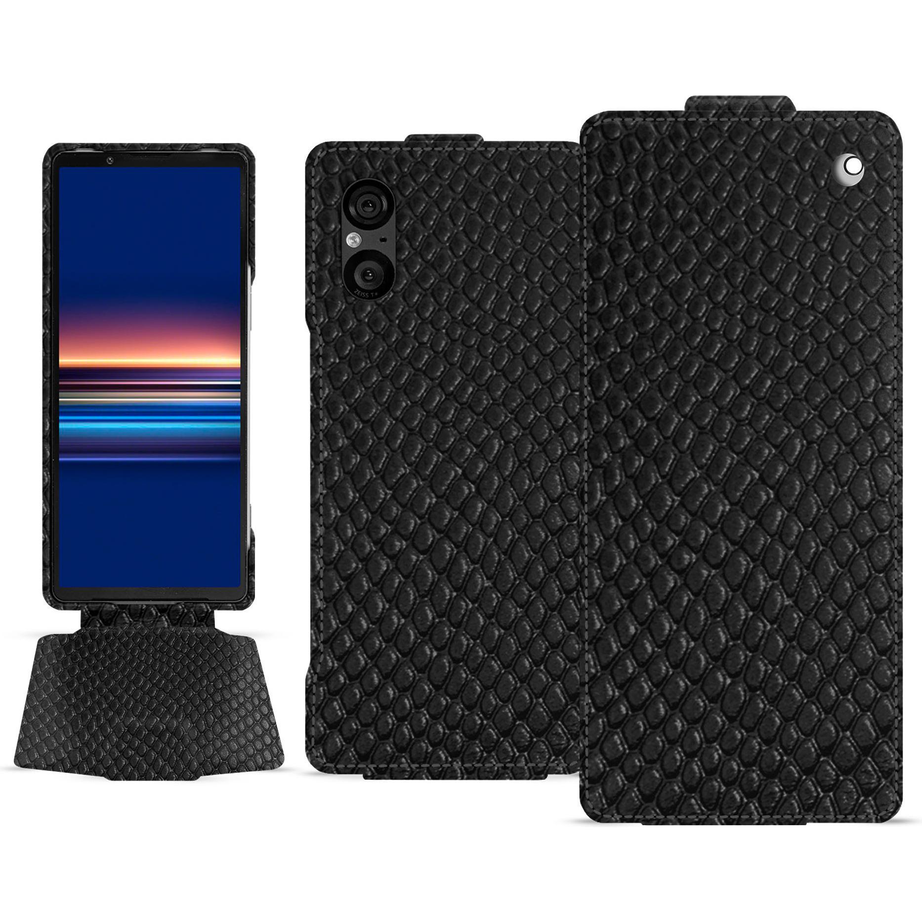 Noreve Lederschutzhülle vertikal, MP3 Tasche + Hülle, Schwarz