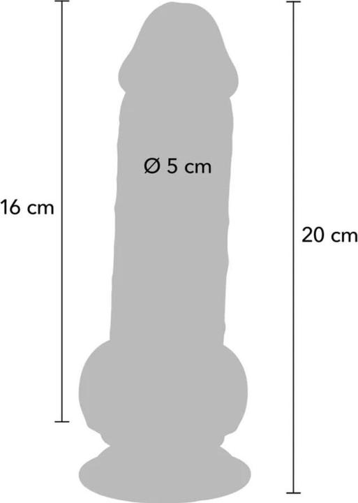 Image du produit ToyJoy Deluxe Dual Density Thick Dildo TPE 20 cm