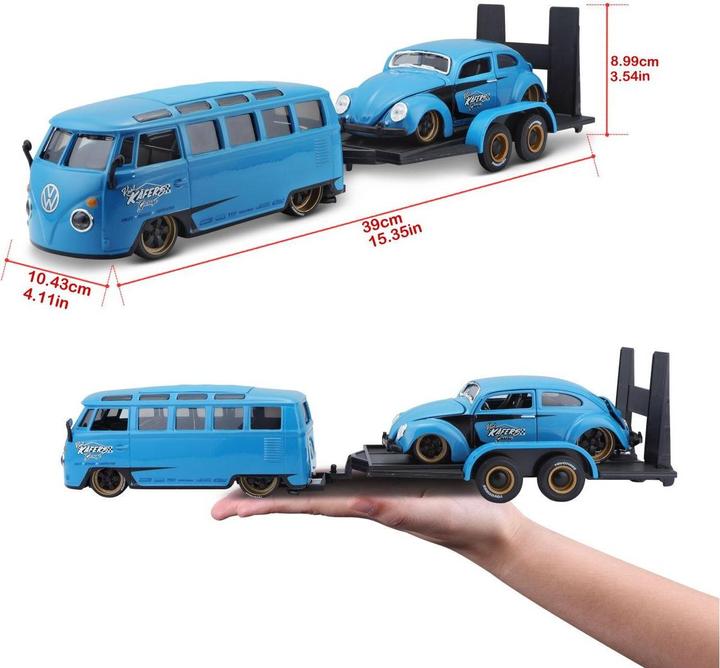 Produktbild Maisto VW T1 Van Samba & Volkswagen Beetle
