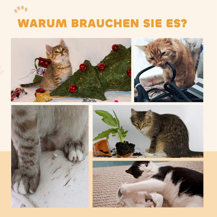 Produktbild PawHut Katzenlaufrad (94 cm, Walnuss)