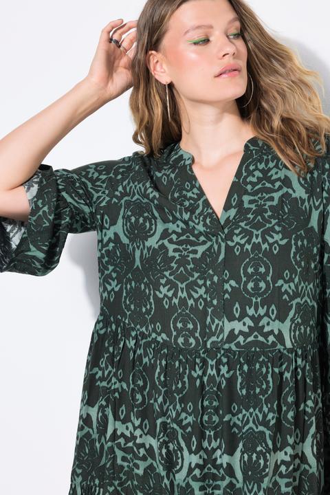 Produktbild Studio Untold Maxikleid, A-Line, Alloverprint, Volants (54)