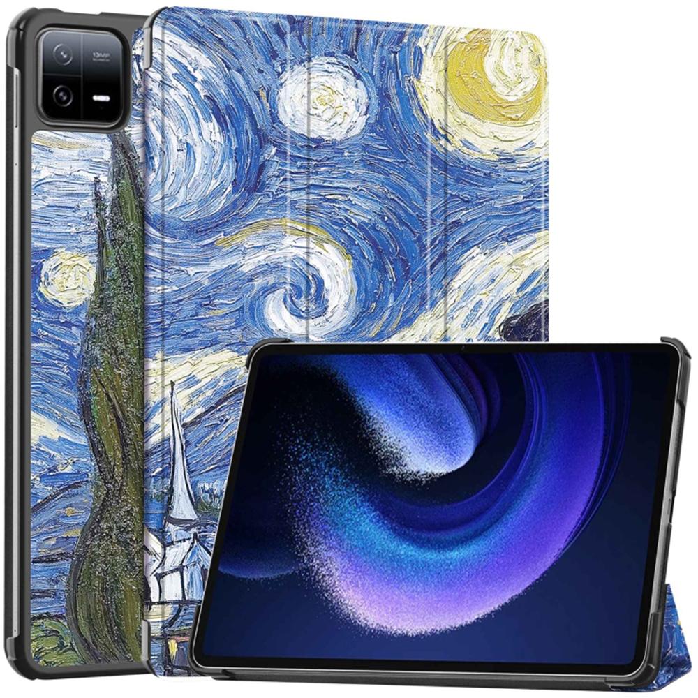 Techsuit - FoldPro - Xiaomi Pad 6 / Pad 6 Pro - Starry Night (Xiaomi Pad 6), Cover tablet, Multicolore