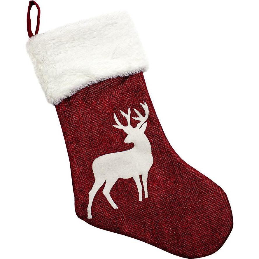Thumbnail - JTI, Weihnachtsdeko, Weihnachtsstrumpf mit Rentier-Design