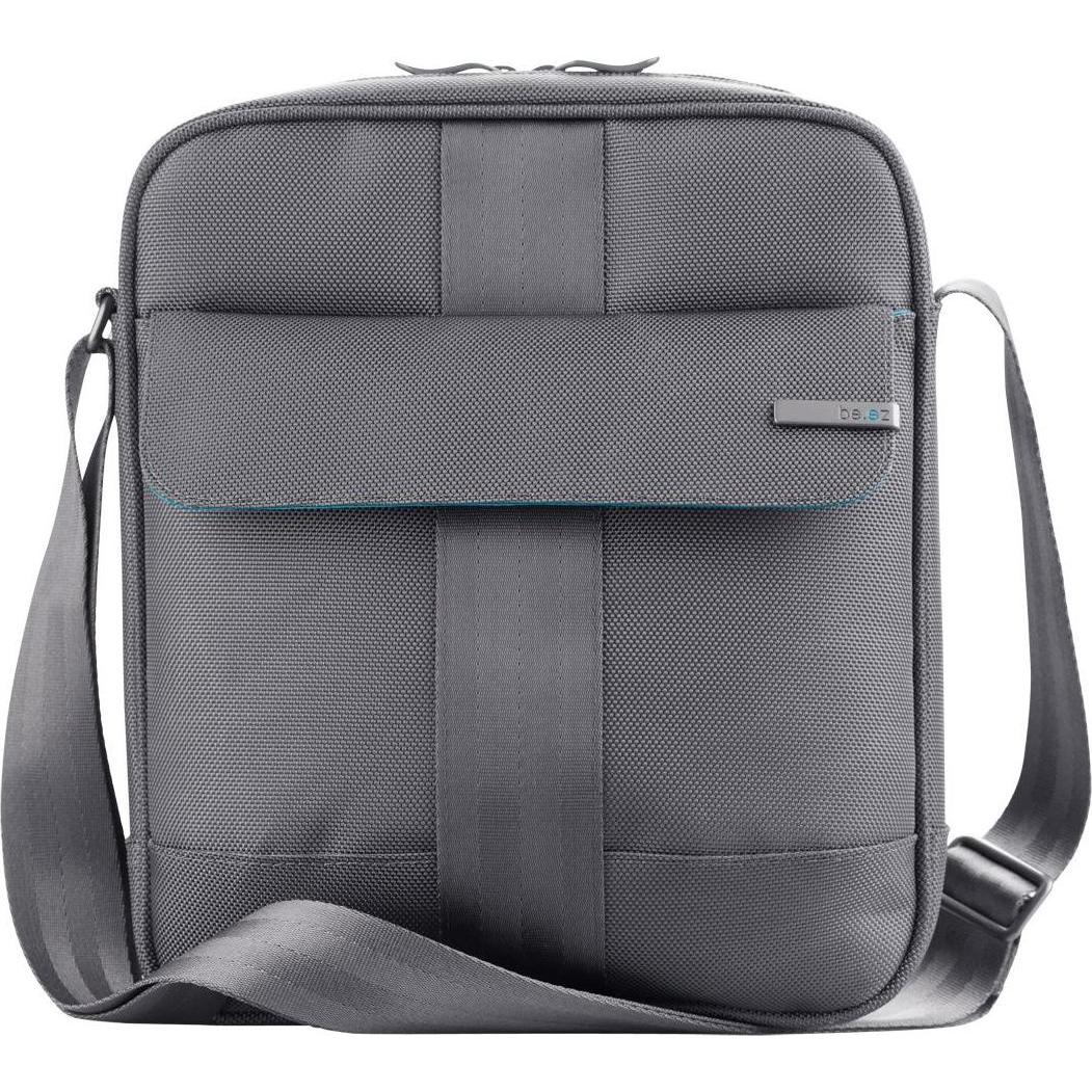 Be.ez City Umhängetasche für Tablets (iPad), Tablet Hülle, Grau
