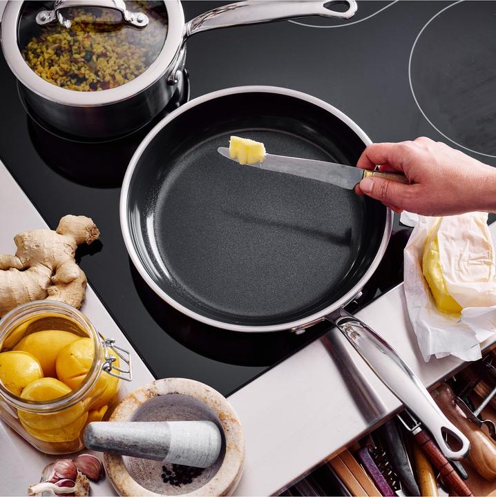 Produktbild Greenpan Premire set koekenpannen met keramische antikleeflaag 20/28cm (28 cm, Edelstahl)