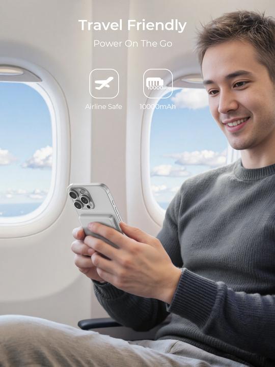 Actual product image Aukey Mag Fusion Slim (10000 mAh, 20 W, 36 Wh)