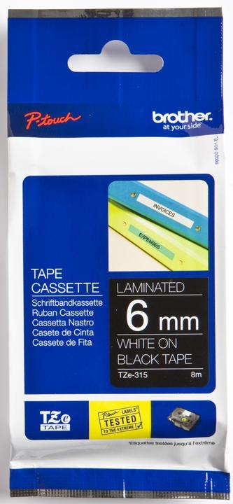 Produktbild Brother Schriftband (0.60 cm, Weiss)