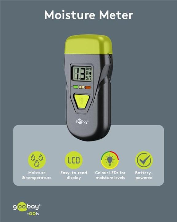 Produktbild Goobay Feuchtigkeitsmessgerät