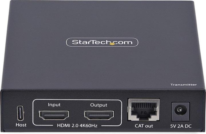 Produktbild StarTech .com IH2006-KVM-TX, Transmitter, Kabelgebunden, 3840 x 2160 Pixel, 60 Hz, Schwarz, Metall