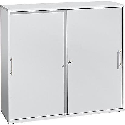 kaiserkraft, Aktenschrank, FINO - Schiebetürenschrank (120 x 40 x 110 cm)