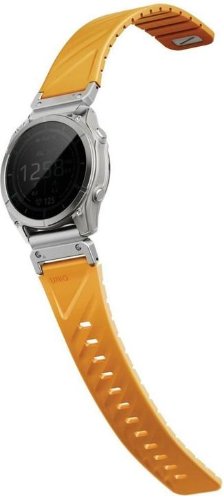 Actual product image Uniq Fluo Strap for Garmin 26mm Orange (26 mm, Plastic, Silicon, Stainless steel)